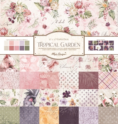 Maja Design Papierpack Tropical Garden 12x12" (18 Bogen)