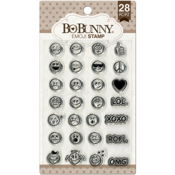 BoBunny - Clearstempelset Emojis 28 Stück
