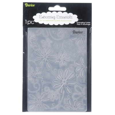 GRATIS! Darice Prägeschablone Large Petal Embossing Folder 10.7x14.6cm