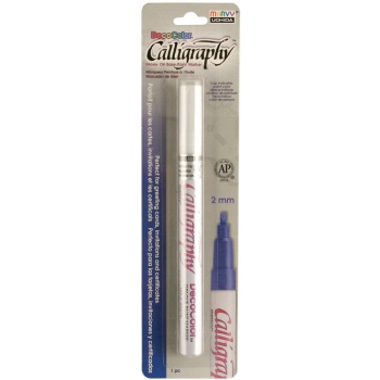 Uchida Deco Color Calligraphy Opaque Paint Marker Weiss