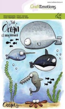 CraftEmotions Clearstempelset A6 Ocean 1 Carla Creaties