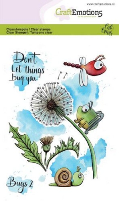 CraftEmotions Clearstempel A6 Bugs 2 Carla Creaties