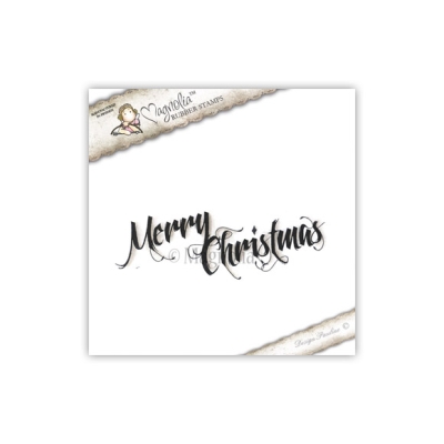 Magnolia Clingstempel Merry Christmas 11x3.5cm (text)