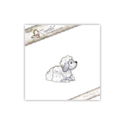 GRATIS! Magnolia Clingstempel Lamm Nativity Cling Stamp Holy Lamb 5x4cm