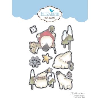 Elizabeth Craft Designs Clearstempel und Stanzen im Set Combo Winter Bears