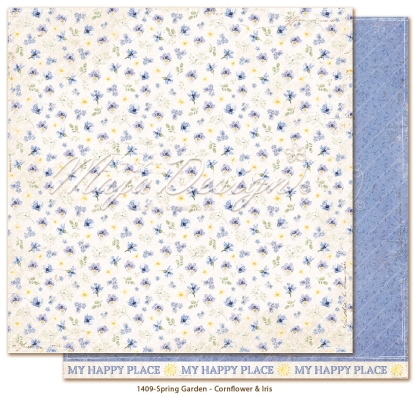 Maja Design Papier Spring Garden Cornflower & Iris 12x12" PRE-ORDER Lieferbar ab 28.03.2025