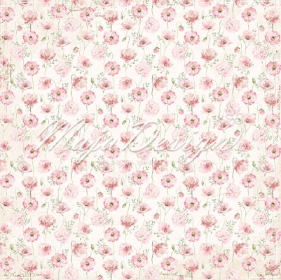 Maja Design Papier Spring Garden Pink Poppies 12x12"
