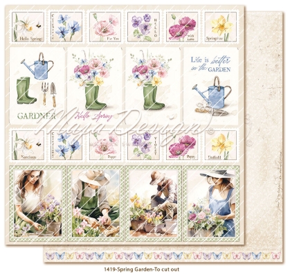 Maja Design Papier Spring Garden To Cut Out 12x12"