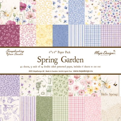 Maja Design Papierpack Spring Garden 6x6" 42 Blatt