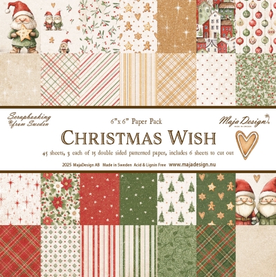 Maja Design Christmas Wish Paper Pack 6x6" PRE-ORDER Lieferbar ab 31.10.2025