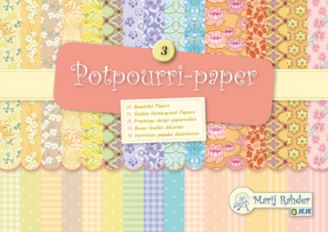 Marij Rahder Papierblock Potpourri-paper Nr. 3 21x14.5cm