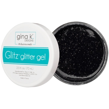 Gina K Designs Glitz Glitter Gel schwarz 70ml