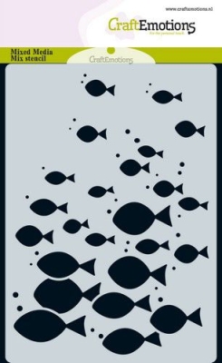 CraftEmotions Schablone Stencil Fische A6