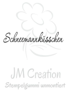 JM Creation - Stempelgummi unmontiert Schneemannküsschen
