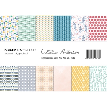 Simply Graphic Papierpack Amsterdam 21x29.7cm