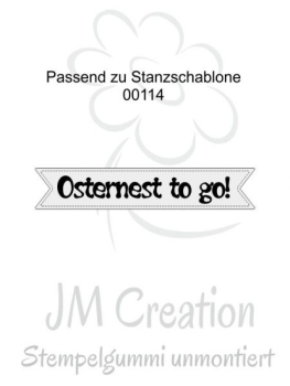 JM-Creation Stempelgummi unmontiert Osternest to go!