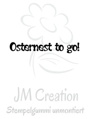 JM-Creation Stempelgummi unmontiert Osternest to go!