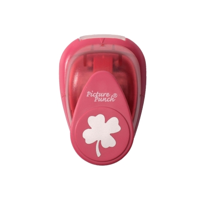 Vaessen Creative Motivhandstanzer Kleeblatt 2.5cm