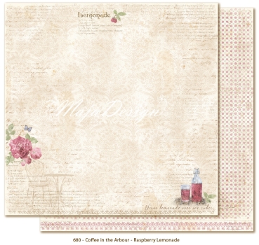 Maja Design Papier Coffee in the Arbour Raspberry lemonade  12x12"