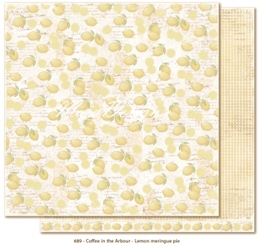 GRATIS! Maja Design Papier Coffee in the Arbour Lemon meringue pie 12x12"