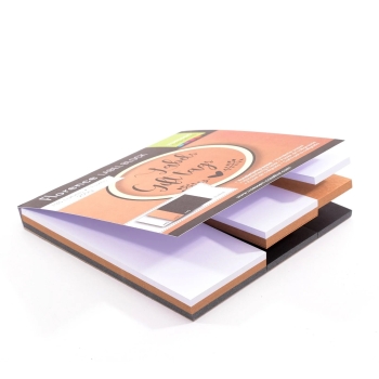 Vaessen Creative Florence Label-Block 216g/qm weiss schwarz Kraftpapier 15x15cm