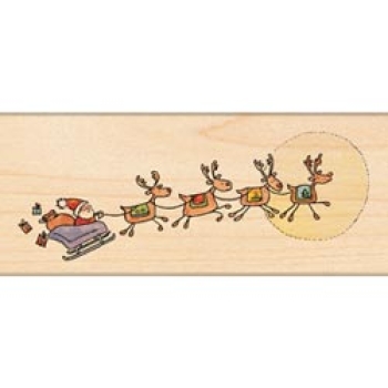 Penny Black Holzstempel Santa's Coming