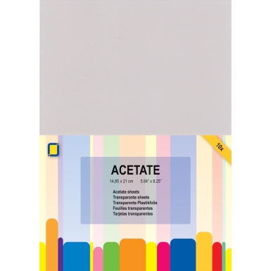JEJE Transparente Plastikfolien Acetate Sheets A5 14.85x21.0cm 10 Blatt