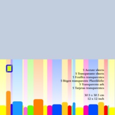 JEJE Transparente Plastikfolie Acetate Sheets 12x12" 5 Bogen Acetate