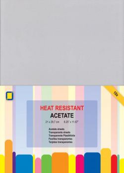 JEJE Hitzebeständige Transparente Plastikfolien Heat Resistant Acetate A4 10 Bogen