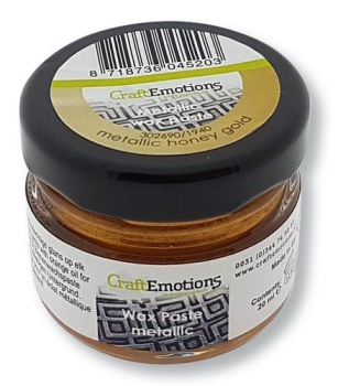 CraftEmotions Wax Paste metallic honiggold 20ml