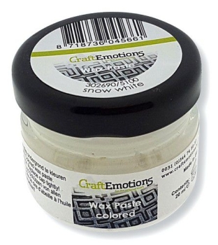 CraftEmotions Wax Paste Schneeweiss 20ml