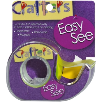 Lee Products - Crafter's Easy See Removable Tape Yellow 0.5"X720"