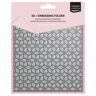 Vaessen Creative Prägeschablone Stechpalmenblätter 15x15cm PRE-ORDER Lieferbar ab 04.09.2025