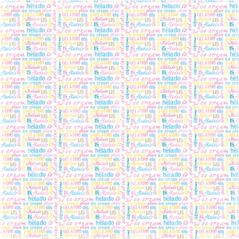 Maja Design Papier Sommartider Massor Med Glass 12x12"