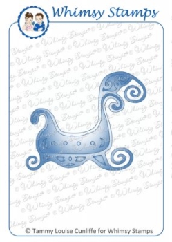 Whimsy Stamps Stanzform Weihnachtsschlitten Santa's Sleigh Die