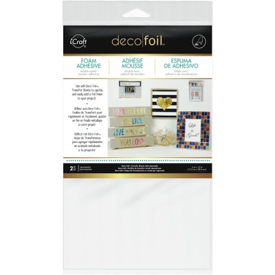 Thermoweb - Deco Foil Foam Adhesive White 6x12" 2 Stück