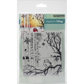 Penny Black Stempel Winter Song Cling Stamp 5x7"