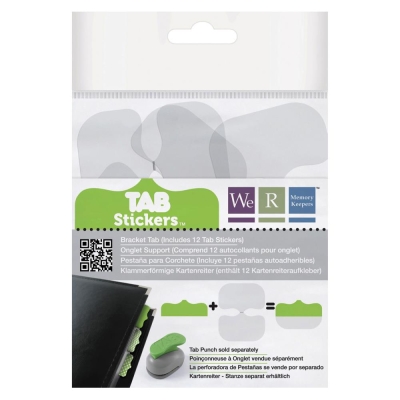 GRATIS! We R Memory Keepers - Tab Stickers Bracket - 12 Stück