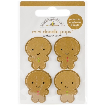 Doodlebug Design - Mini doodle-pops Stickers Jolly Gingerbread