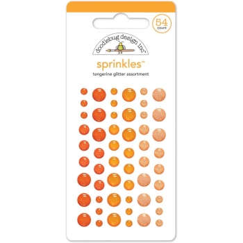 Doodlebug Design Sprinkles Adhesive Tangerine Glitter