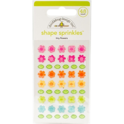 Doodlebug Design Stickers Kleine Blumen Tiny Flowers Adhesive Shape Sprinkles