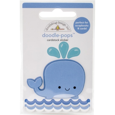 Doodlebug Design Doodle-Pops 3D Sticker Wally Whale