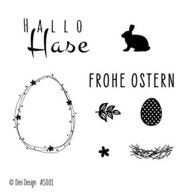 Dini Design Stempel Ostern Clear Stamps 7.0x7.0cm