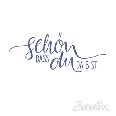 Zaubereike Holzstempel schön, dass du da bist 4.7x2.0cm