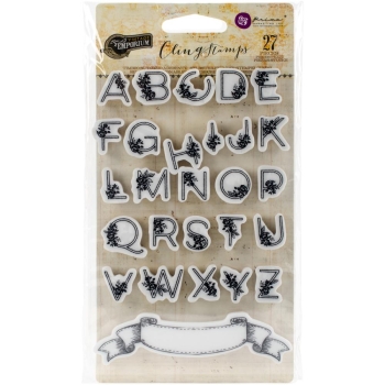 Prima Marketing - Clingstempel Vintage Emporium Cling Rubber Stamps 4x6"