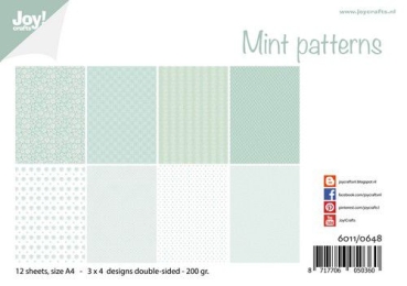 Joy! Crafts Papierblock Mint patterns A4