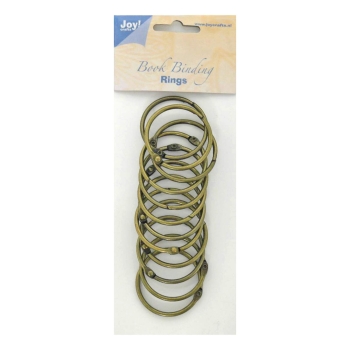 Joy! Crafts Buchbinderringe Antique Brass 4.5cm 12 Stück