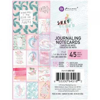 Prima Marketing Surfboard Notizkarten Journaling Notecards 3x4"