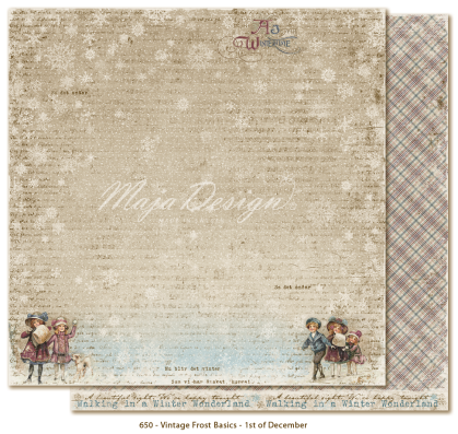 Maja Design Papier Vintage Frost Basics 1st of December 12x12"