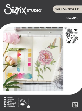 Sizzix Clear Stamps Willow Wolfe Flowers and Creatures PRE-ORDER Lieferbar ab 29.04.2026